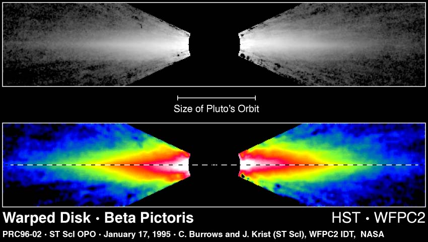 Top: Black and white image of the system. Bottom: False color image of the system.